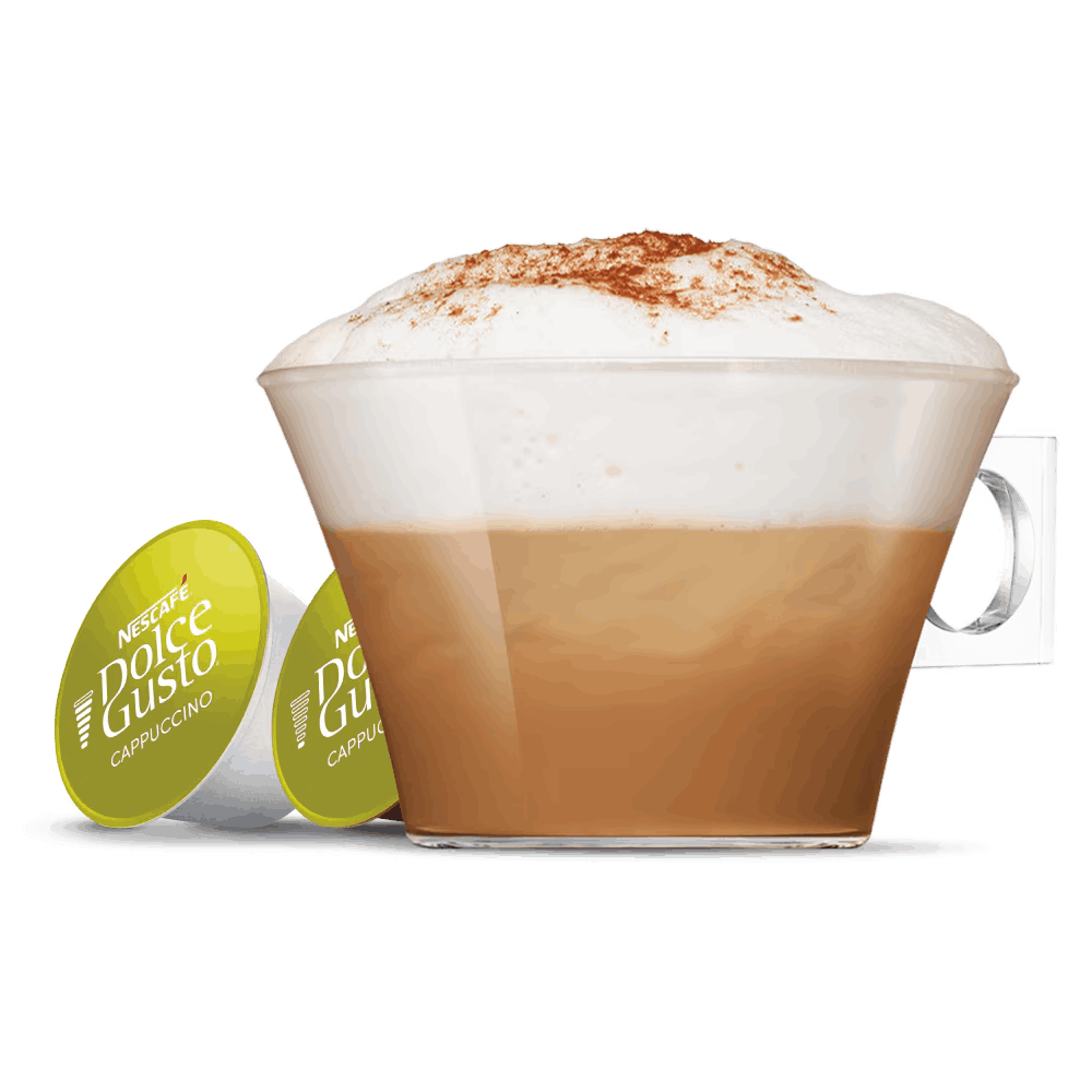Cappuccino coffee capsule