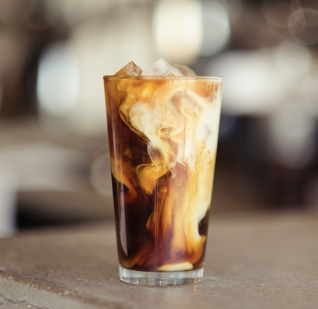 The three forms of espresso in order of volume. Lungo, espresso and ristretto.