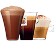 Чашка капучино, американо і Nesquik